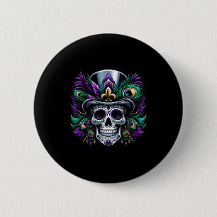 Mardi Gras Sugar Skull Festive Costume Top Dia De Knapp