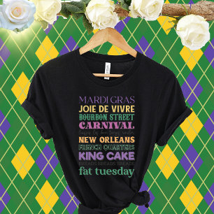 Mardi Gras Sutay-Joie De Vivre-Bourbon Street T Shirt
