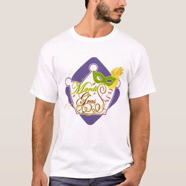 Mardi Gras t-skjorta T Shirt (Framsida)