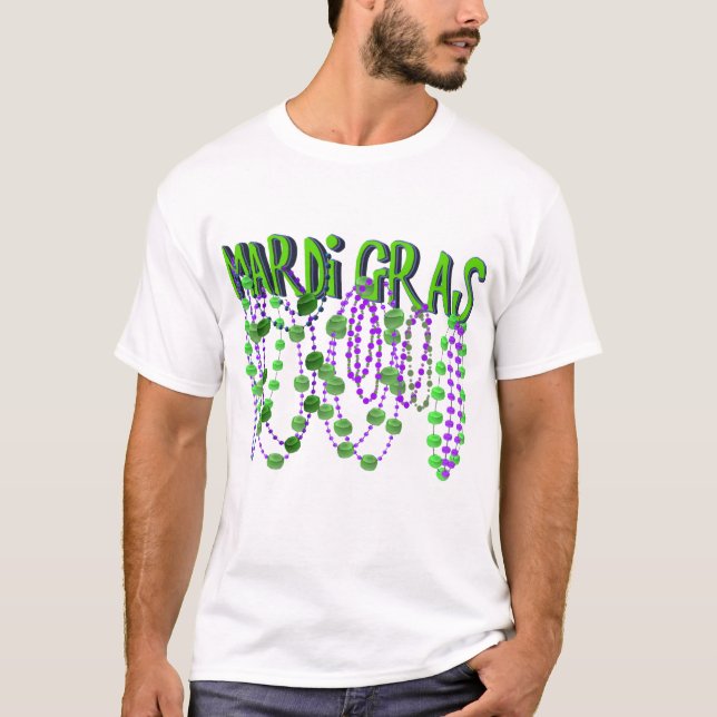 Mardi Gras T-tröja, Hoodies, ölmuggar Tee Shirt (Framsida)