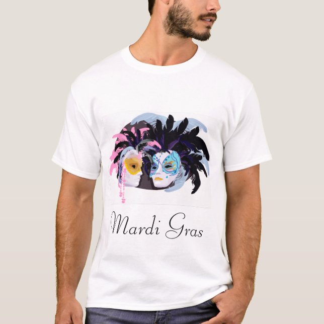 Mardi Gras T-tröja Tee Shirt (Framsida)