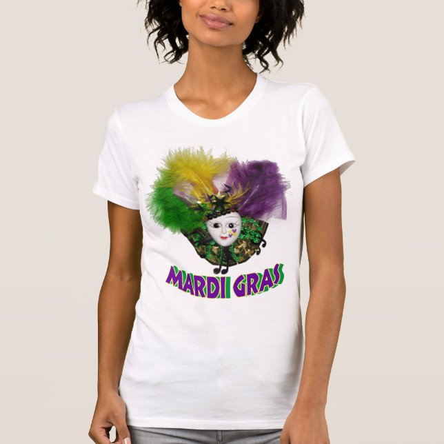 Mardi Gras T-tröja Tee Shirt (Framsida)