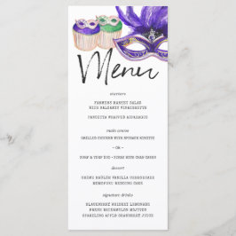Mardi Gras-tema meny mall