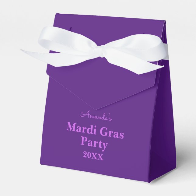 Mardi Gras-tema presentbox Presentaskar (Framsidan Sidan)