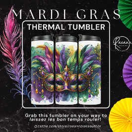 Mardi Gras Termisk Tumbler