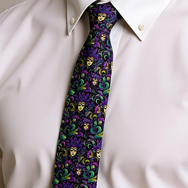 Mardi Gras the MasquerTie Slips (Mardi Gras The MasquerTie Neck Tie)