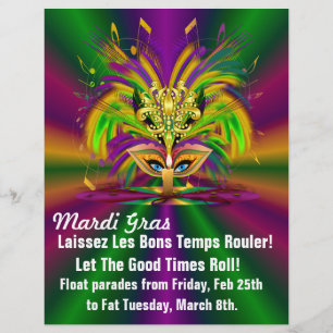 Mardi Gras The Queen Reklamblad