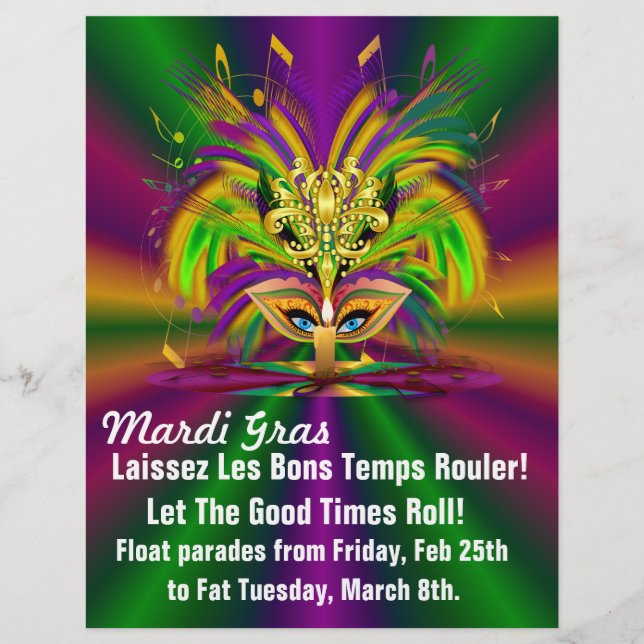 Mardi Gras The Queen Reklamblad (Framsidan)