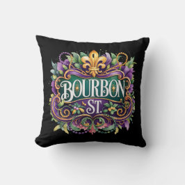 Mardi Gras Throw Pillow Kudde