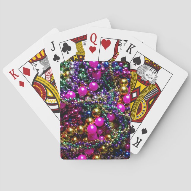 Mardi Gras ’throws’ PLAYING CARDS Casinokort (Baksidan)
