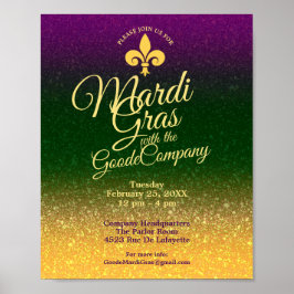 Mardi Gras Tjock tisdag | Office Breakroom Byggnad Poster