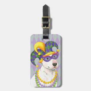 Mardi Gras tjurTerrier Bagagebricka