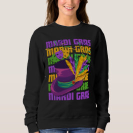 MARDI GRAS Top hat Feathers T Shirt