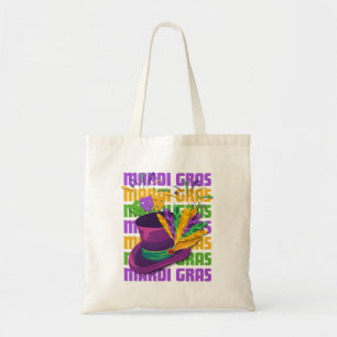MARDI GRAS Topphattfjädrar Tygkasse
