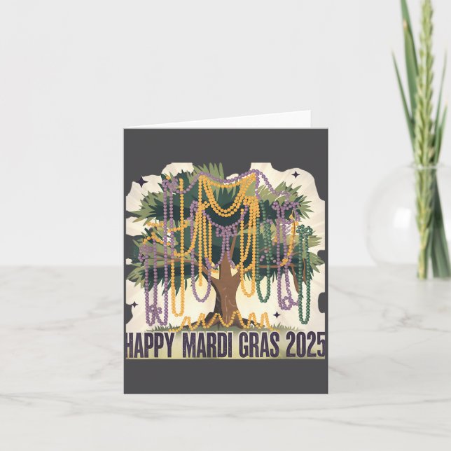 Mardi Gras Tree Carnival New 2024 For Women Valent Kort (Framsida)