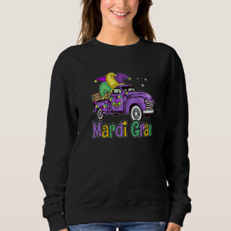 Mardi Gras Truck  Mardi Gras Hat Beads Fleur De Ly T Shirt