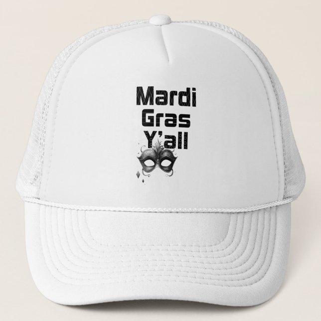 Mardi Gras Truckerhatt Keps (Framsida)