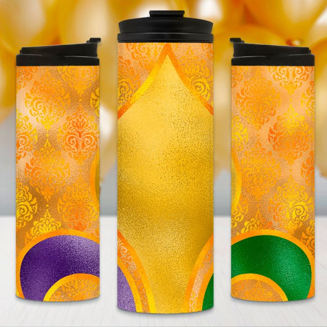 Mardi Gras Tumbler, Golden Fleur de Lis (Skapare uppladdad)