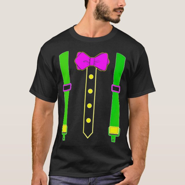 Mardi Gras Tuxedo Costume Carnival Parad Mardi Gr T Shirt (Framsida)