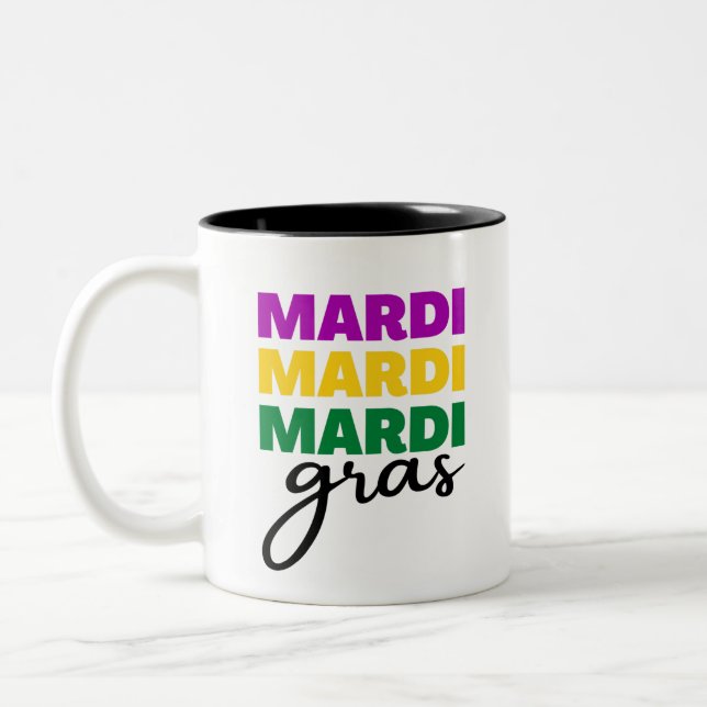 Mardi Gras Två-Tonad Mugg (Vänster)