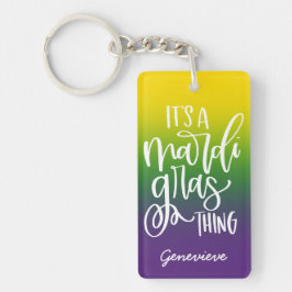 Mardi Gras Typography Design Ombre