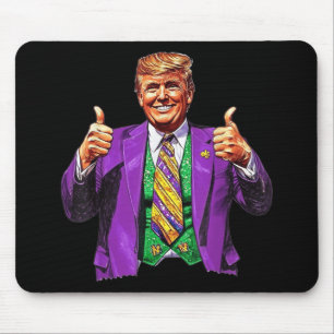 Mardi Gras Underbar Återigen Donald Trump American Musmatta