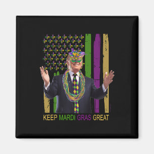 Mardi Gras Underbar Funny Trump Mardi Gras 2020 Fl Magnet