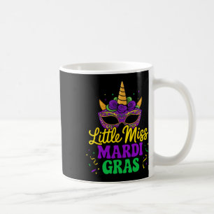 Mardi Gras Unicorn Mask for Girls och Kaffemugg