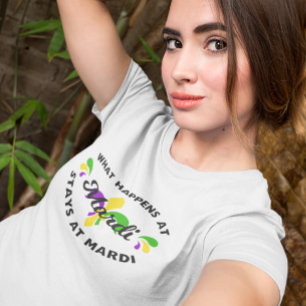 Mardi Gras Vad händer på Mardi Funny T Shirt