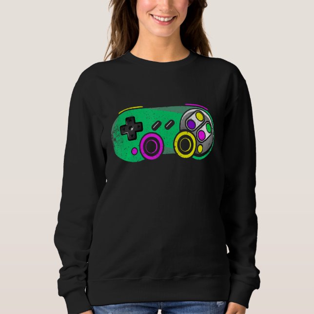 Mardi Gras Video Game Apparel Festival Party Costu T Shirt (Framsida)