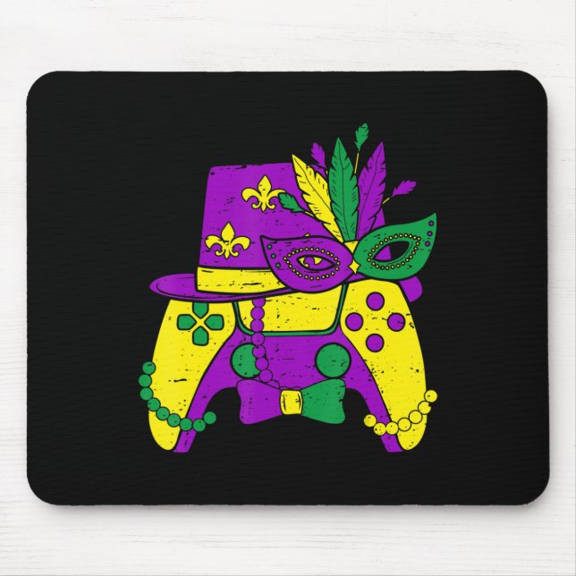 Mardi Gras Video Game Controller Jester Hat Costum Musmatta (Framsidan)