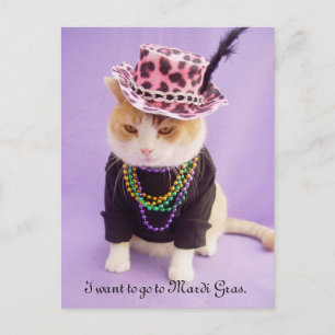 Mardi Gras Vykort