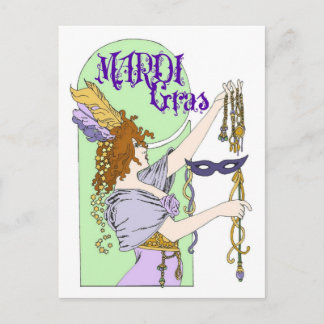 Mardi Gras Vykort