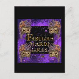 Mardi Gras Vykort