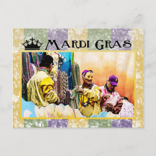 Mardi Gras Vykort