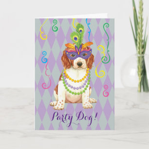 Mardi Gras Welsh Springer spanel Kort