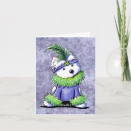 Mardi Gras Westie Terrier Kort