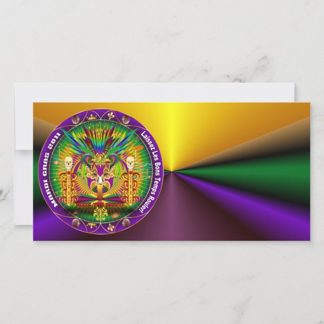 Mardi Gras Witch Doktor-Skull V-1 (Framsida)