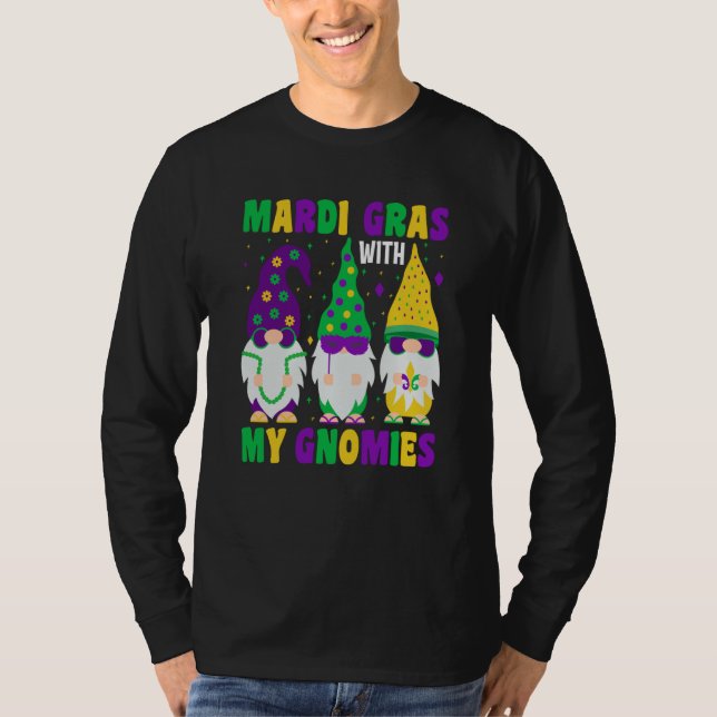 Mardi Gras With my Gnomies celebrations parade par T Shirt (Framsida)