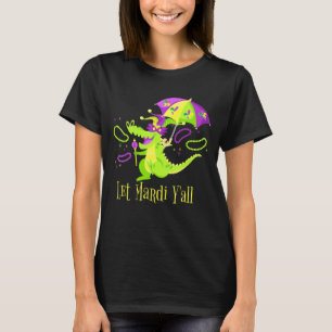 Mardi Gras Yall Alligator Costume Boy T Shirt