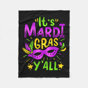 Mardi Gras Yall Mardi Gras Party Mask Costume Fleecefilt