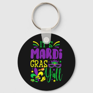 Mardi Gras Yall Mardi Gras Party Mask Costume Nyckelring