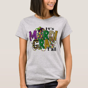 Mardi Gras Yall, Mardi Gras Party Mask Costume T Shirt