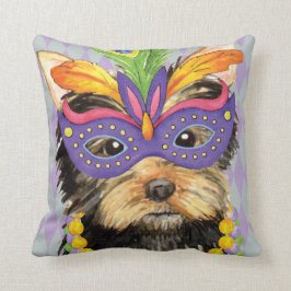 Mardi Gras Yorkie Kudde