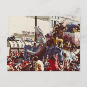 Mardi Gras Zulu Flyter Vykort