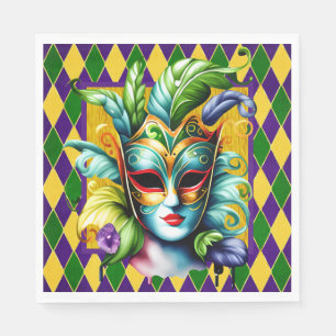 Mardi Grass Party Pappersservett