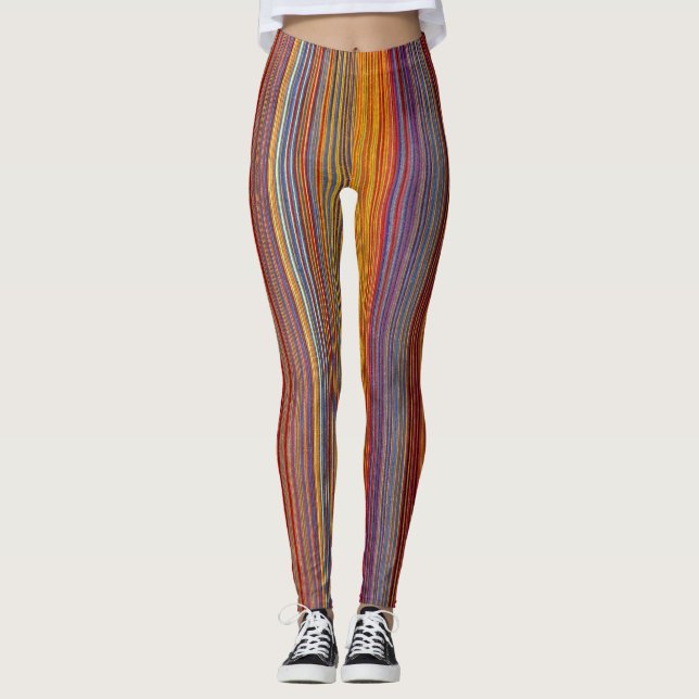 Mardi Grass Stripe Leggings (Framsida)