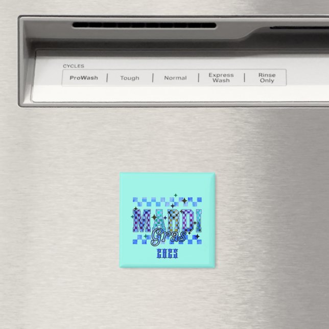Mardi Graw Blue Magnet (In Situ (Dishwasher))