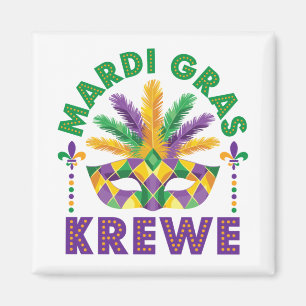 Mardi Graw Krewe Parad Party-festival Magnet