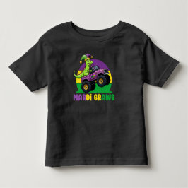 Mardi Grawr Monster Lastbil Dinosaur Mardi Gras T Shirt